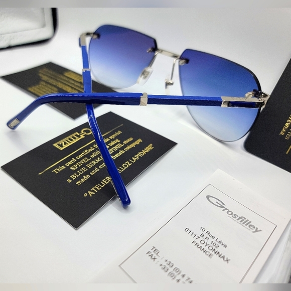 👑Zilli ZL65054 C05, Polarized N930‼️Size 61–18-150‼️On sides Saphire’s France 🇫🇷 - Picture 12 of 16